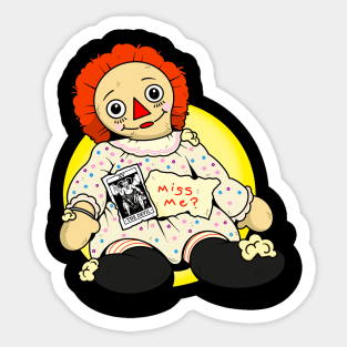 The Real Annabelle Doll Horror Toys Sticker